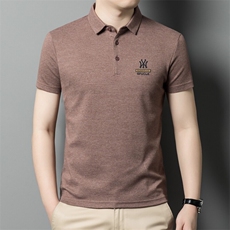 男士polo衫短袖夏季薄款高端T恤新款中年商务休闲宽松半袖男装，男装T恤，钱塘6003（原4033）