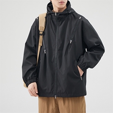 新款现货户外连帽夹克男三防冲锋衣外套JK815-P70，男装夹克，星座1204-3