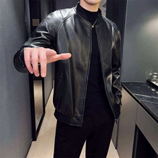 2025年新款皮衣插肩袖机车服防风防水防油工装款6601号，男装皮衣，星座1409