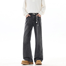 春节新款2026刺绣猫须微喇叭牛仔裤XZ906-1-K1304特价P43控88，男装牛仔裤，星座906-1（原电商a316-2）