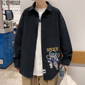 春季长袖衬衫男宽松港风衬衣男外套男CSCS285-P35图片