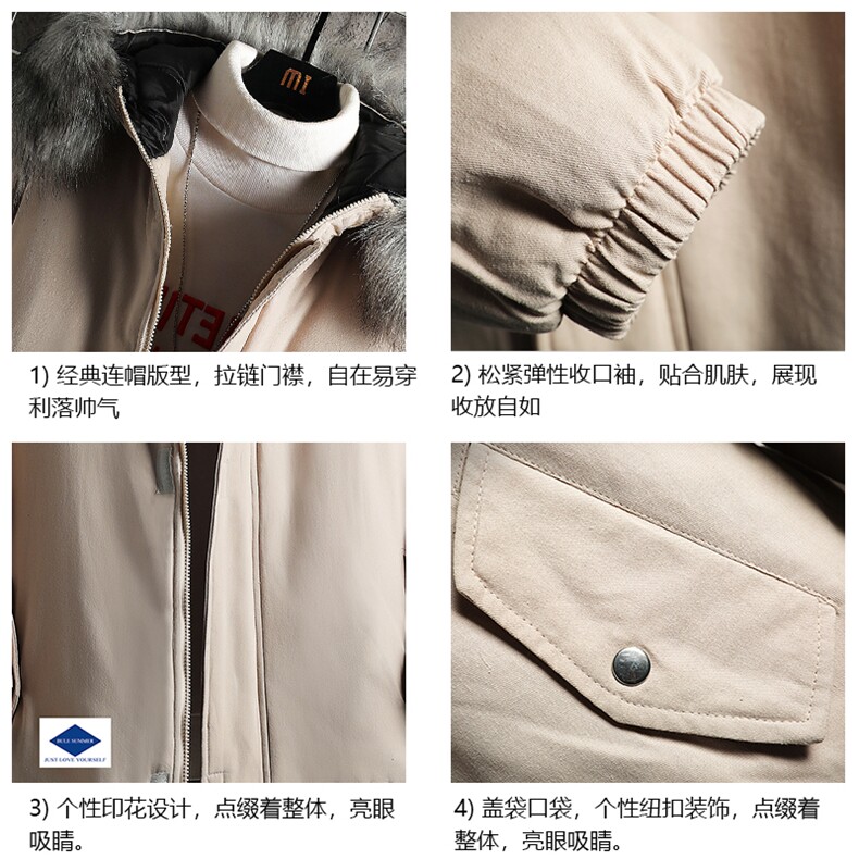 MM48061-P130冬季大毛领棉衣男士大码加厚棉袄男棉服网格,男装棉衣,电商A040A