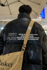 港风23新款冬季时尚百搭字母印花棉服外套MY6453P115控158，男装棉衣，电商A268A