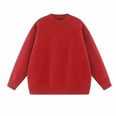 重磅秋冬男女纯色打底针织衫圆领套头半高领毛衣美式复古休闲上衣，男装T恤，电商A486
