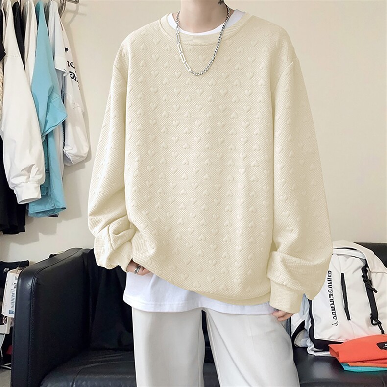 卫衣男秋季新款港风宽松提花套头上衣WY830-特P29，男装卫衣，星座214-3