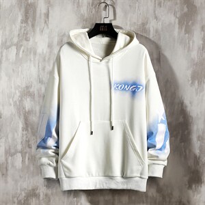7XL-M挂拍2023春季新款连帽卫衣男个性印花长袖上衣加肥加大码潮，男装卫衣，钱塘717(原712)