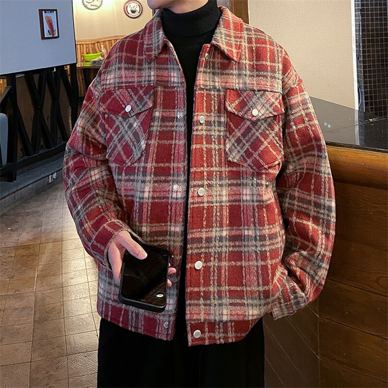 秋季百搭夹克小香风工装男外套上衣A071-JK103-P100,男装夹克,电商A071