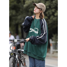 中性2026秋装圆领宽松长袖卫衣秋季男女装外套潮S234-薄P58厚68，女装短外套，电商A233-1