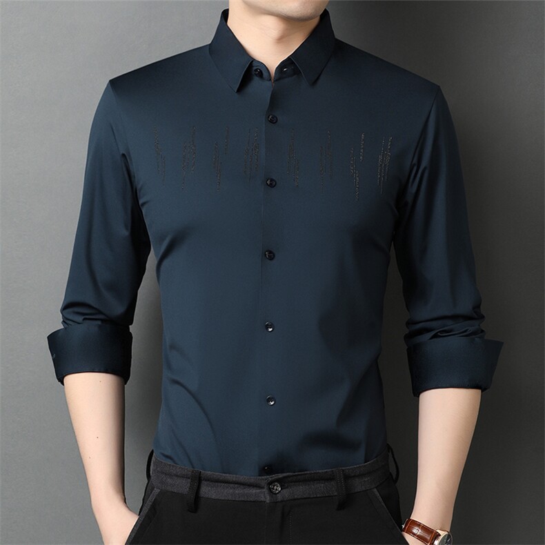 E961钱塘2020-2秋冬高品质男士无痕精品衬衫P95主推,男装衬衫,钱塘207-2