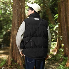 送背包双面穿棉马甲男女韩版潮流保暖2024冬季ins棉衣MF252-P70，男装背心/马甲，星座412-3