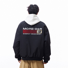已注册白底抖音直播带货得物高品质棒球领飞行夹克棉衣M1359P88，男装夹克，电商C408-1(原B339-1)