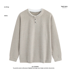 平铺~春季圆领假两件卫衣外套YJ6030/P68，女装短外套，电商B331