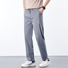 【抖音】夏季三防冰丝弹力面料直筒裤休闲运动裤K1085-25元，女装休闲裤，星座1706