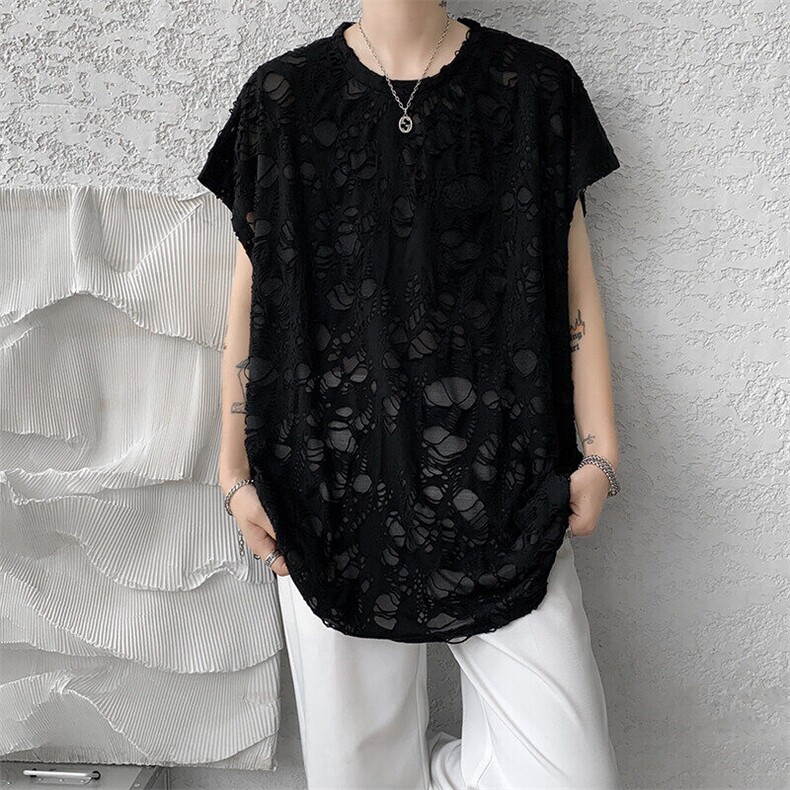 8XL-M重磅！特大码短袖T恤背心男宽松休闲百搭篮球服DX318P28,男装T恤,电商D206-1