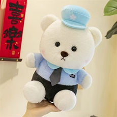 可爱警察小熊精品毛绒玩具公仔泰迪迪熊玩偶生日礼物孩童