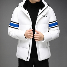 羽绒服男短款2023冬季新款休闲连帽外衣纯色男装外套GR69058-P305，男装羽绒服，电商B212（原钱塘6029）
