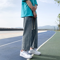 运动风2023春上新牛仔九分裤百搭潮流长裤K821-特批35，男装休闲裤，星座718-1