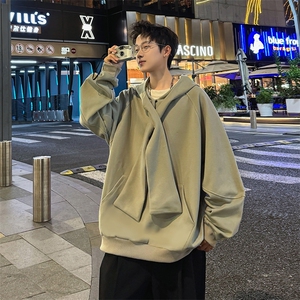交叉领带设计重磅420克宽松连帽卫衣XZ225-3-WY12-P75控105图片