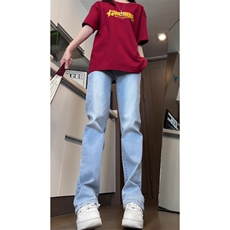 美式高街vibe牛仔裤男夏季薄款直筒水洗裤子A166-K019-特P40控68，男装牛仔裤，电商A166