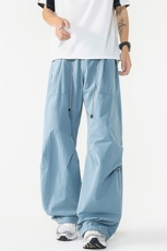 8XL-M日系户外防泼登山裤男直筒束脚休闲裤夏徒步工装裤K9158P68，男装工装外套，电商D206-1