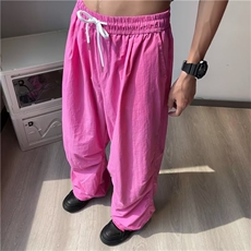 彩色轻薄款休闲直筒长裤子男生潮流嘻哈街头美式B4508-P38，男装休闲裤，星座1109-3