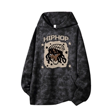 得物供货、重磅420克现货麂皮绒扎染卫衣HD019-1-WL25378ZR-P45，男装卫衣，电商019-1