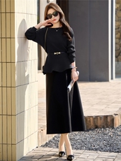 高级感优雅气质小香风套装2026年春季新款气质显瘦减龄短裙两件套，女装套装/套裙，意芙