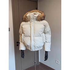 现货三防重磅硬挺boxy短款羽绒棉衣座山雕大毛毛领PU皮棉服外套冬，男装棉衣，电商A486-1