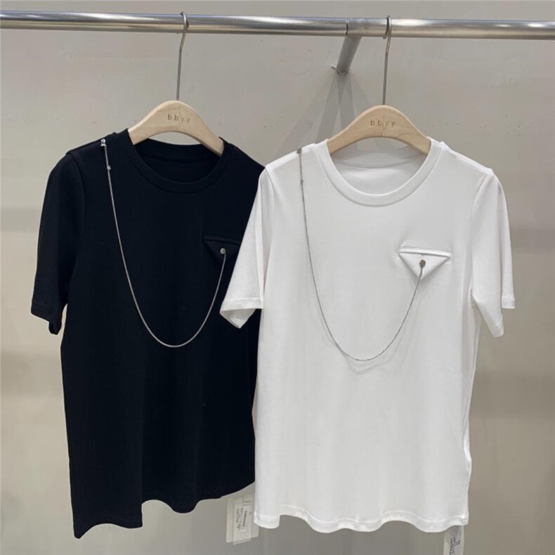 春季新品个性链子T,女装其它,BAIBIANYIYI