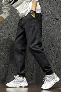 男日系大码束脚春秋弹力牛仔裤 28-42码 5032-1_5112P50图片