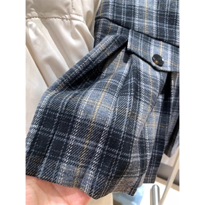 JK2501-P55 韩系学院风 格纹半身裙女高腰显瘦百褶裙短款a字裙图片