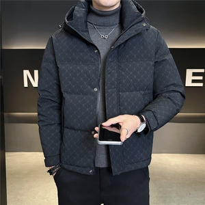 6629-L-4XL-P225标50绒店主风店主风男士常规休闲连帽羽绒服图片