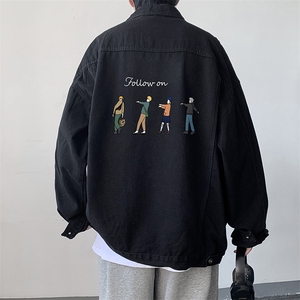 牛仔夹克男大码牛仔外套男茄克 NJ77043-P60图片