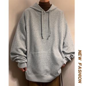 新款320g重磅宽松大码华棉卫衣男W412特P31 W412J加绒特P35图片
