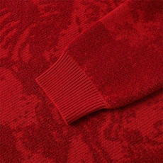 M6351-TP58新年战袍情侣装秋冬季搭毛衣红色本命马年衣服拜年服，男装针织衫/毛衣，电商D310B