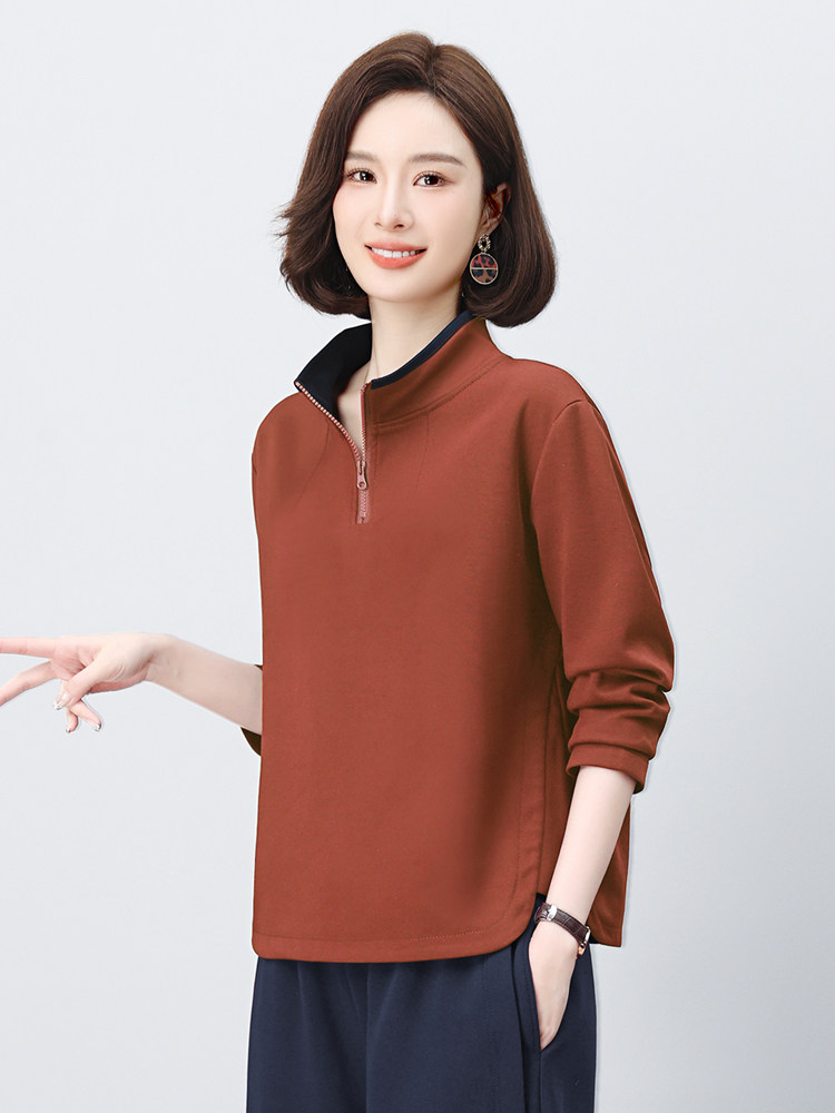 长期有货半拉链立领卫衣女2026年春秋新款小个子时尚宽松休闲上衣,女装卫衣/绒衫,璐依舞