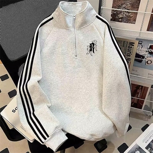 现货外贸大码男装 2026春季新款 男女休闲卫衣外套 W296，女装短外套，星座1816-3（原1210-3）