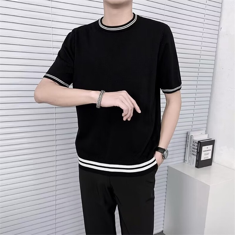 男士短袖T恤韩版潮流宽松打底衫男装衣服潮牌百搭半袖体TM22,男装T恤,星座1116A-2（原606A-1）