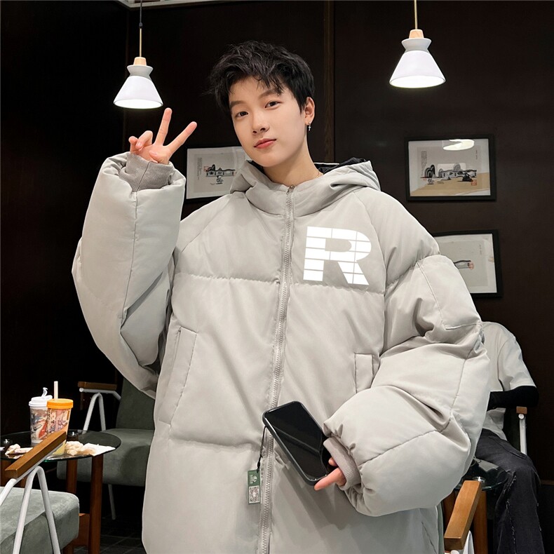 棉袄厚外套港风日系棉衣纯色棉服大码面包服1016-1M04P90K118,男装棉衣,星座1016-1（原电商B408-1）
