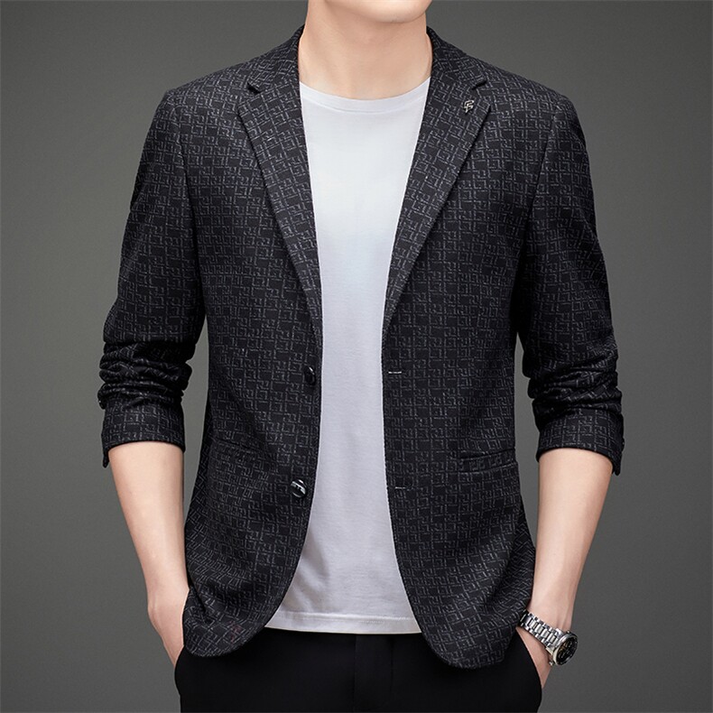 DJ3038钱塘2020-3秋冬季新款时尚休闲简约中年男士西服外套P152图片
