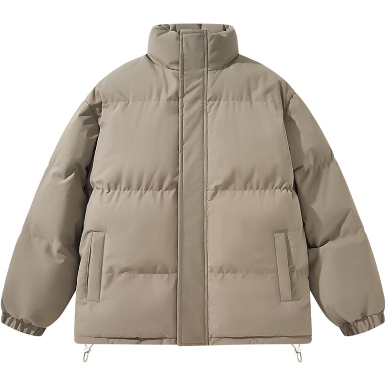 抖音得物2025新款立领棉衣纯色情侣款保暖棉衣面包服35332-P55,男装棉衣,星座717