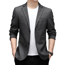 2023新款男士冬季休闲中年男款纯色外套秋冬款西服上衣MY807-P175，男装西服，电商B212（原钱塘6029）