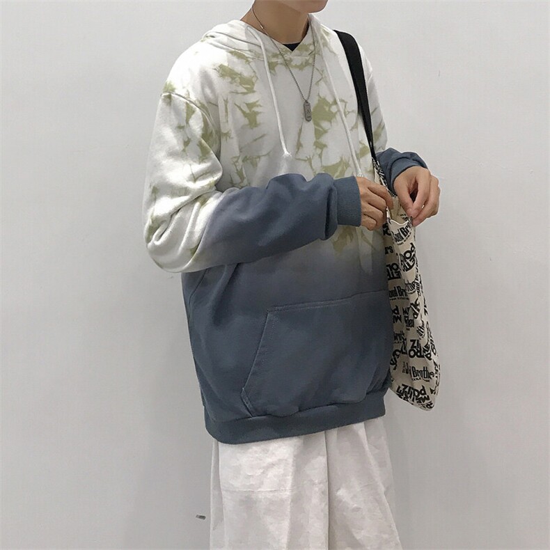 W189-特P50春秋纯棉吊染渐变休闲印花卫衣,男装卫衣,星座703