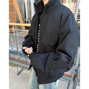 美式复古百搭外套男秋冬小众潮牌设计感痞帅夹克棉服潮MF293-P100图片