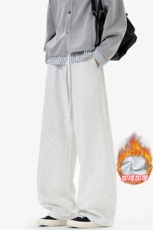新款华棉380g重磅加厚银狐绒男宽松弯刀裤K24133J加绒-特P28，男装卫衣，电商A001-1