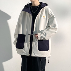 2024春季新款现货户外双面穿立领夹克男冲锋衣外套JK902-P80，男装夹克，星座1204-3