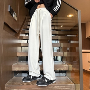 春款港风菠萝棉休闲裤宽松运动裤拖地裤束脚裤男KP769P40
