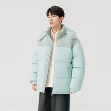 棉服撞色拼接灯芯绒外套男生冬季棉衣情侣装棉袄子M810-P85，男装棉衣，星座308B-2
