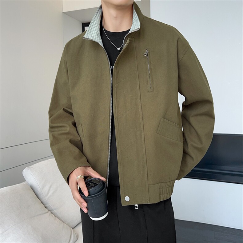 美式vintage豹纹衬衫夹克牛仔短袖外套设计感JK02528-P90,男装衬衫,星座308B-2