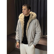 现货高品质美式高街冬季重磅硬挺短款座山雕毛领棉衣男女加厚外套，男装棉衣，电商A486